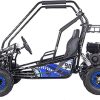 MotoTec Mud Monster XL 212cc 2 Seat Go Kart Full Suspension Blue